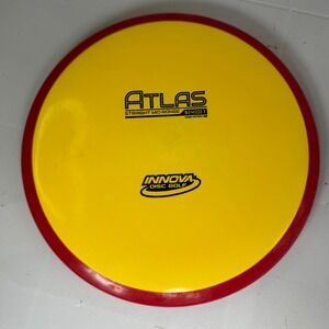 Innova Atlas Straight Mid Range Disc Golf Disc Yellow Red 169g‎
